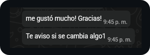 ¡Me gustó mucho! Gracias. Te aviso si se cambia algo.